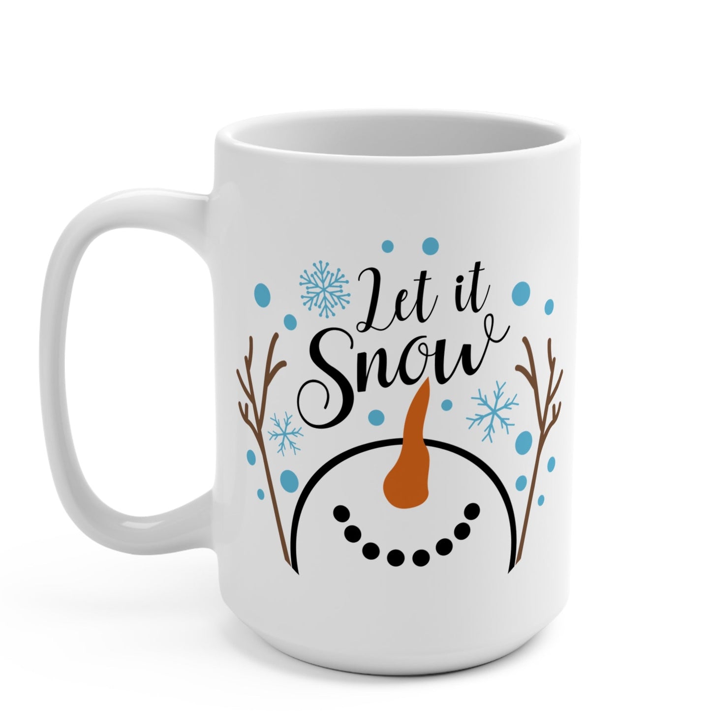 ' Let it Snow' Snowman Deluxe Ceramic Mug