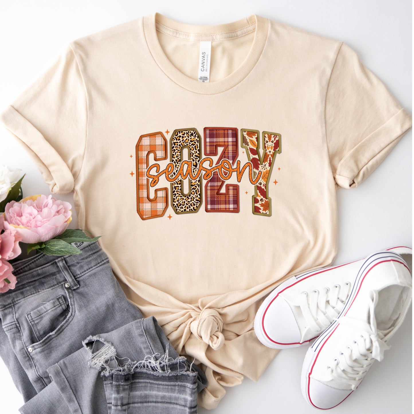 Unisex Jersey T Shirt Women's 'Cozy Season' Soft Fall Tee