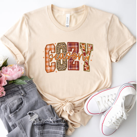 Happy Fall Graphic T-Shirt | Soft Cotton Autumn Tee