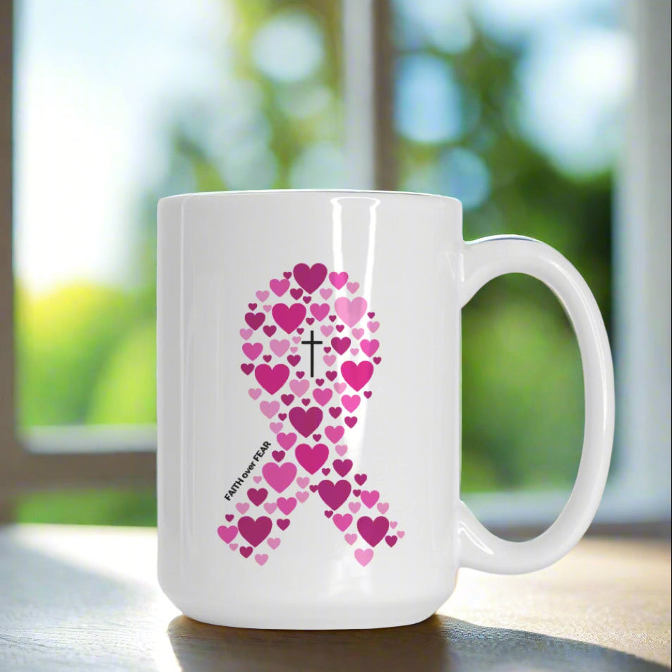 Deluxe Breast Cancer Mug 15oz.