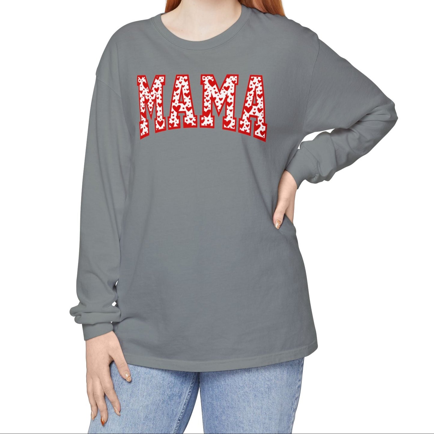 Mama Heart Long Sleeve Tee