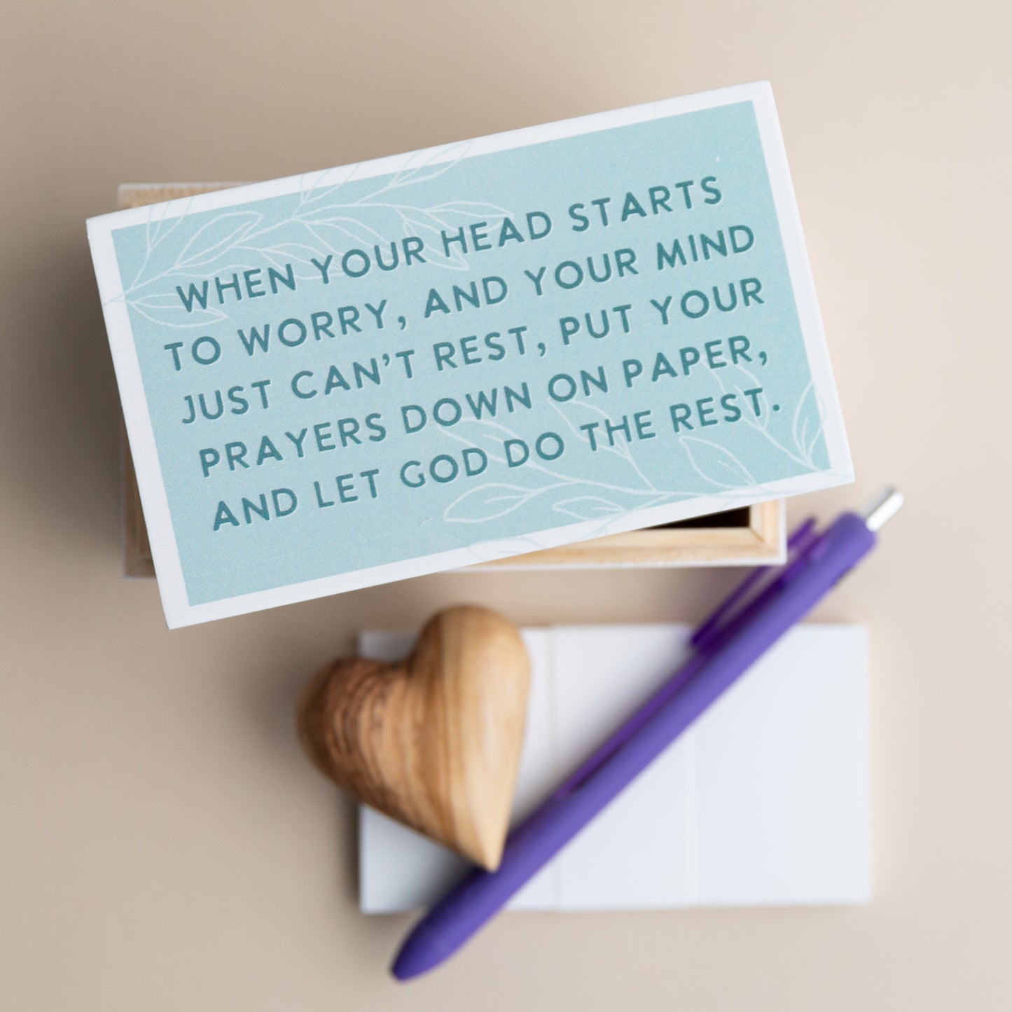 Wooden Prayer Box - Let God Do the Rest...