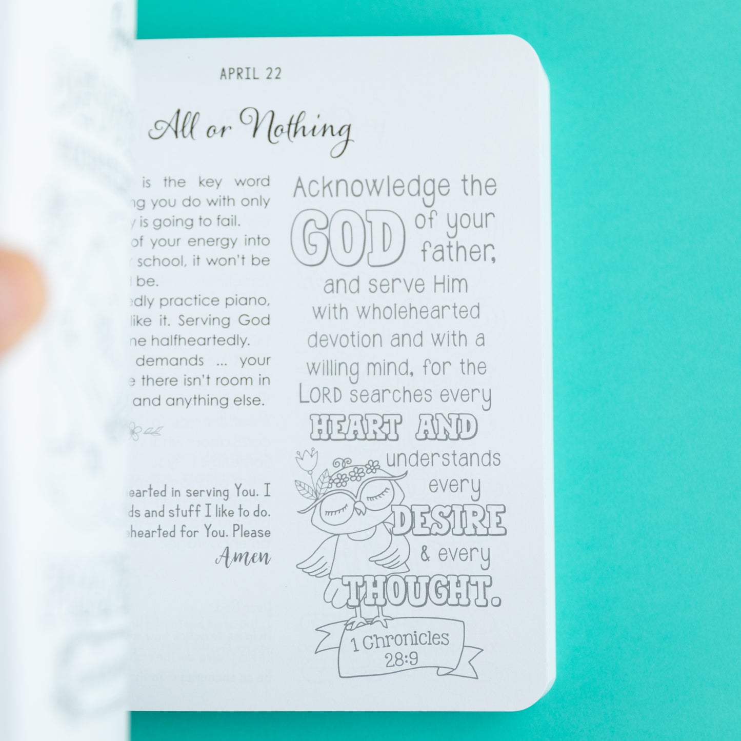 Illustrated Devotional Book for Girls -