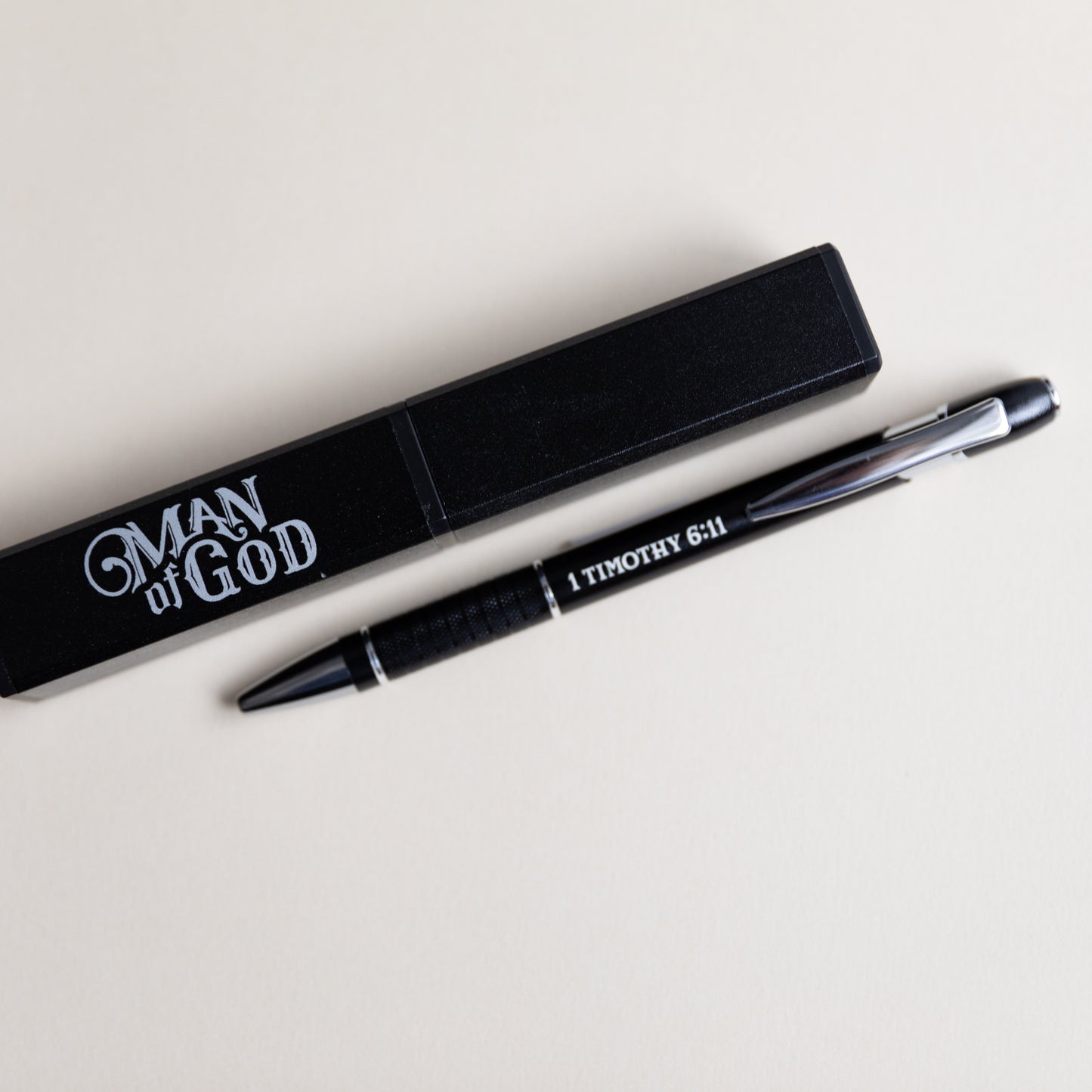 Retractable Pen in Matching Case with Bible Verse