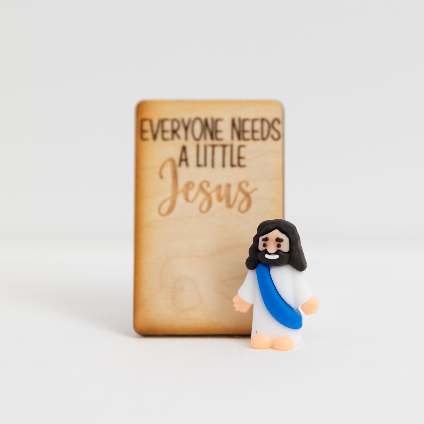 A Little Jesus – Mini Faith Figurine & Engraved Card Gift Set