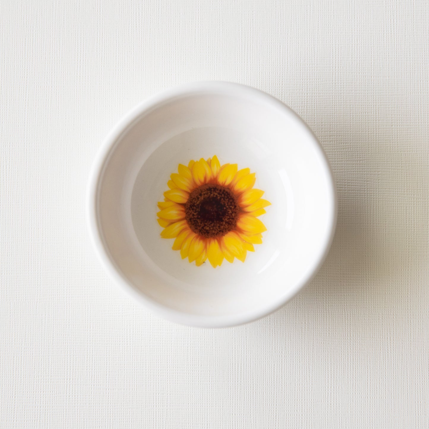 Hand Painted Sunflower Ceramic Jewelry Trinket Dish