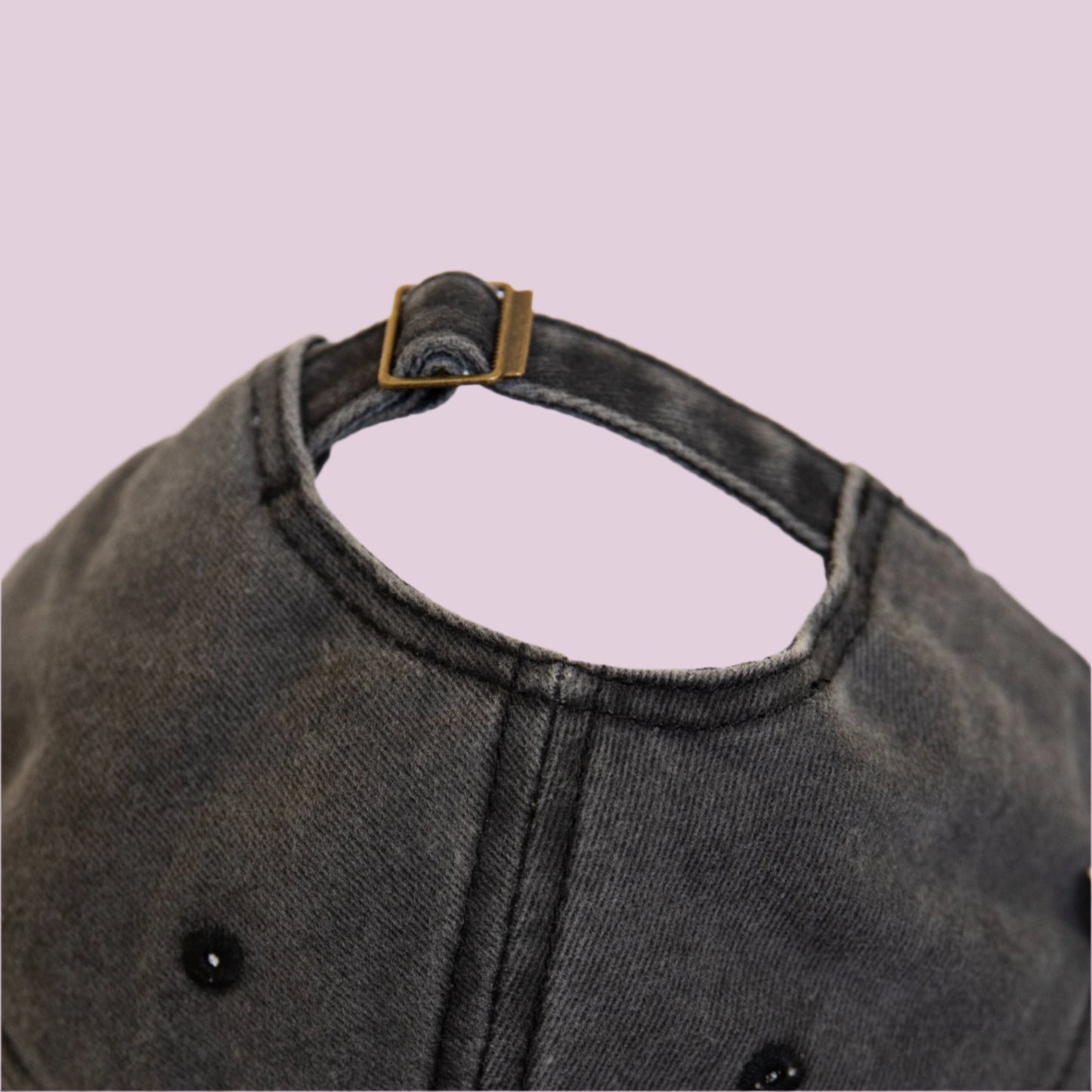 'MAMA' Design Printed Acid Washed Denim Adjustable Baseball Cap