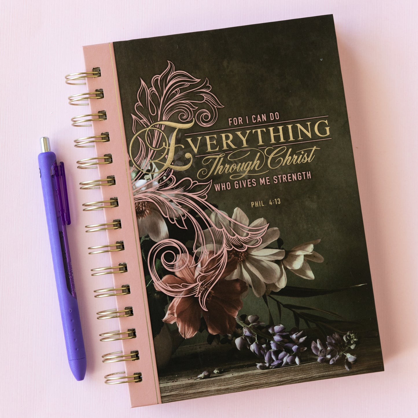 For I Can Do Everything...Phil 4:13 Wire Bound Journal