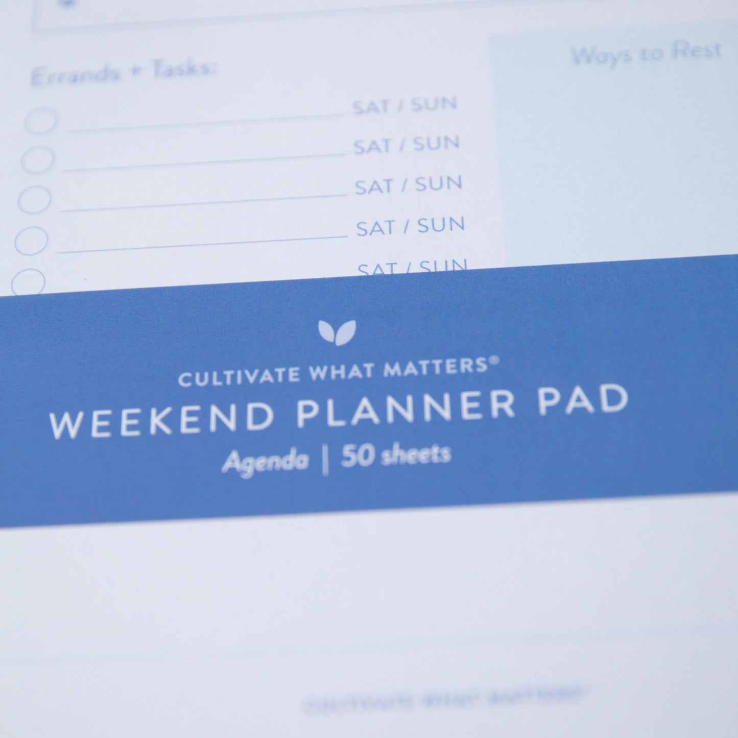 Hello Weekend Planner Agenda Note Pad
