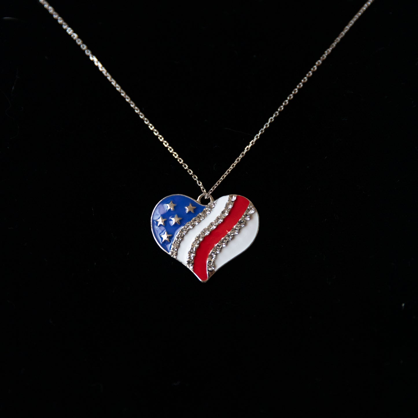 USA Flag Design Heart Shape Charm and USA Letters Shape Jewelry Charms