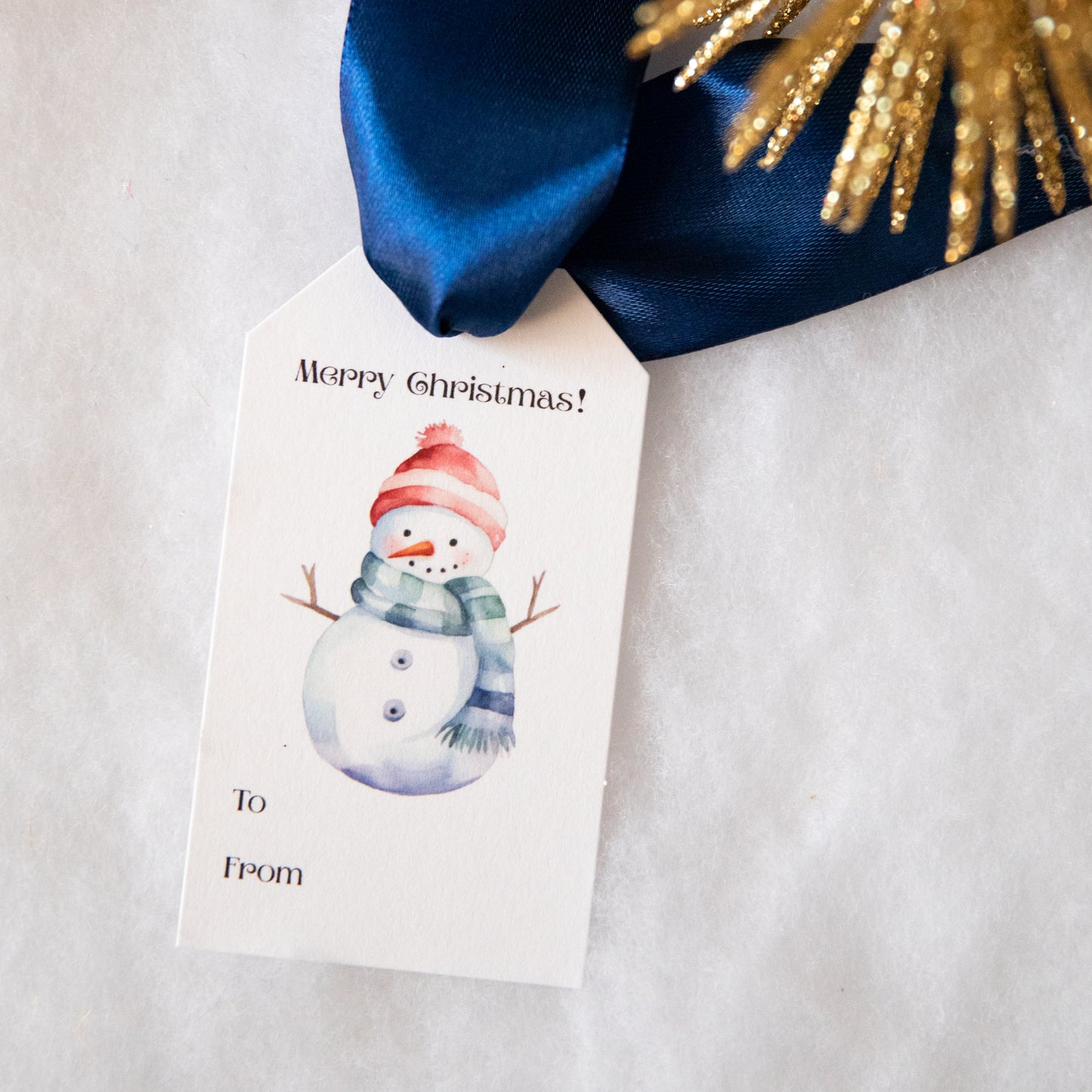 Festive Holiday Gift Tags- 2x3.5" Set of 10