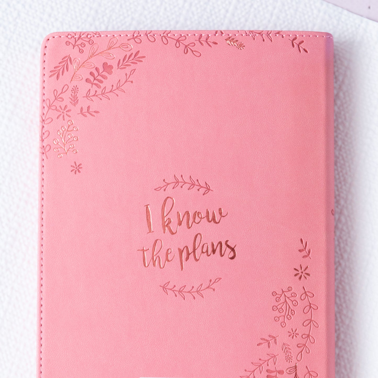 Journal 'I Know the Plans..Jer. 29:11 ' Pink Faux Leather