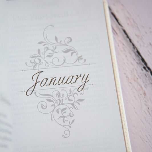 Mr. & Mrs. — 366-Day Couples Devotional | White Faux Leather | Wedding Gift