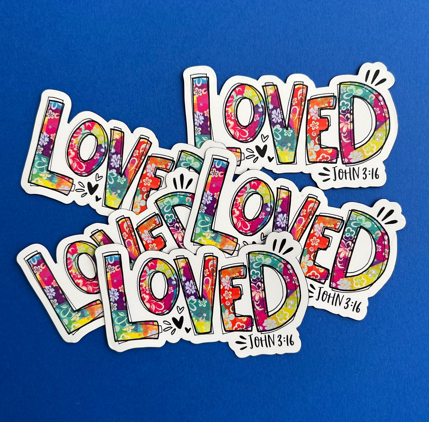 Loved -Colorful 3" MAGNET