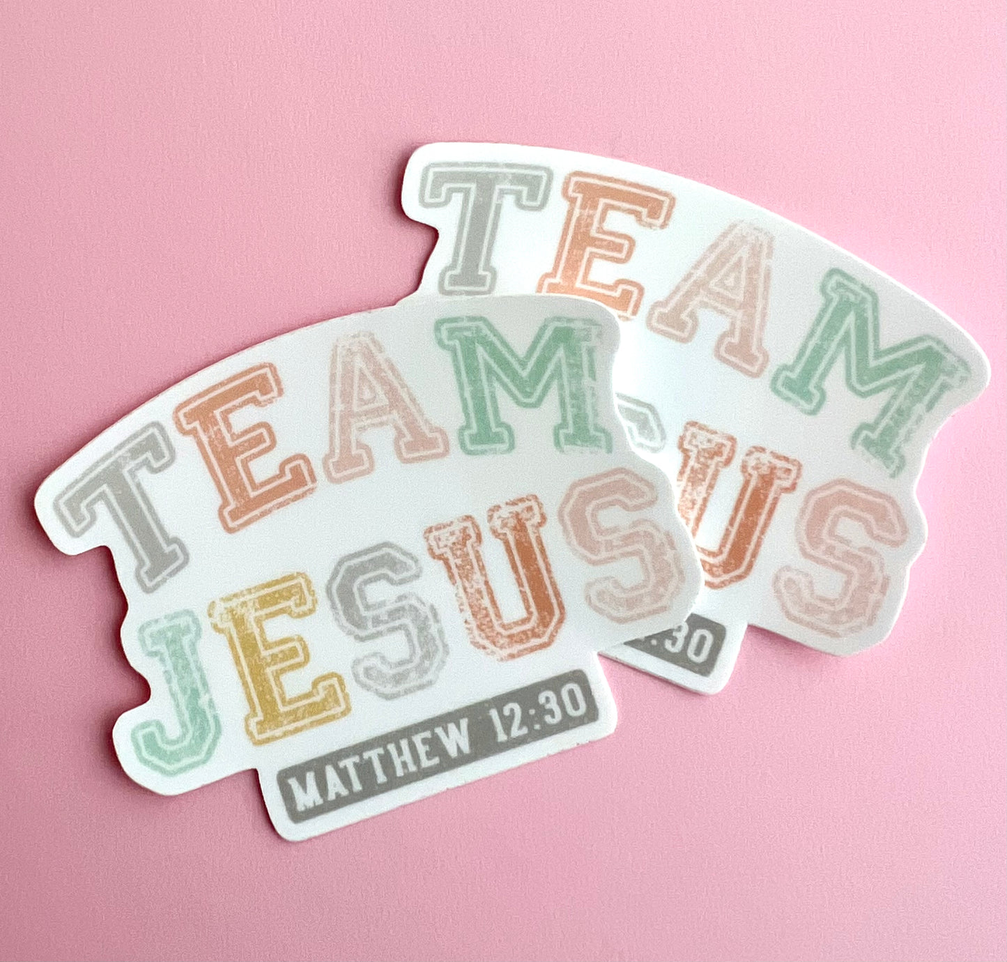 Team Jesus Vinyl Sticker 3"