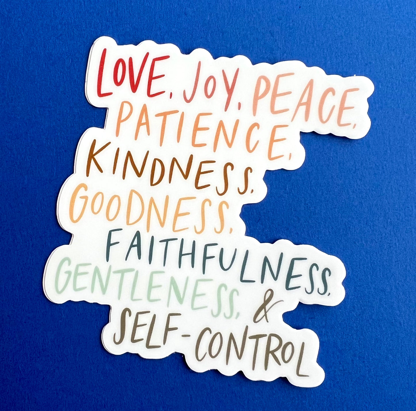 Fruits of the Spirit 3" Vinyl Sticker