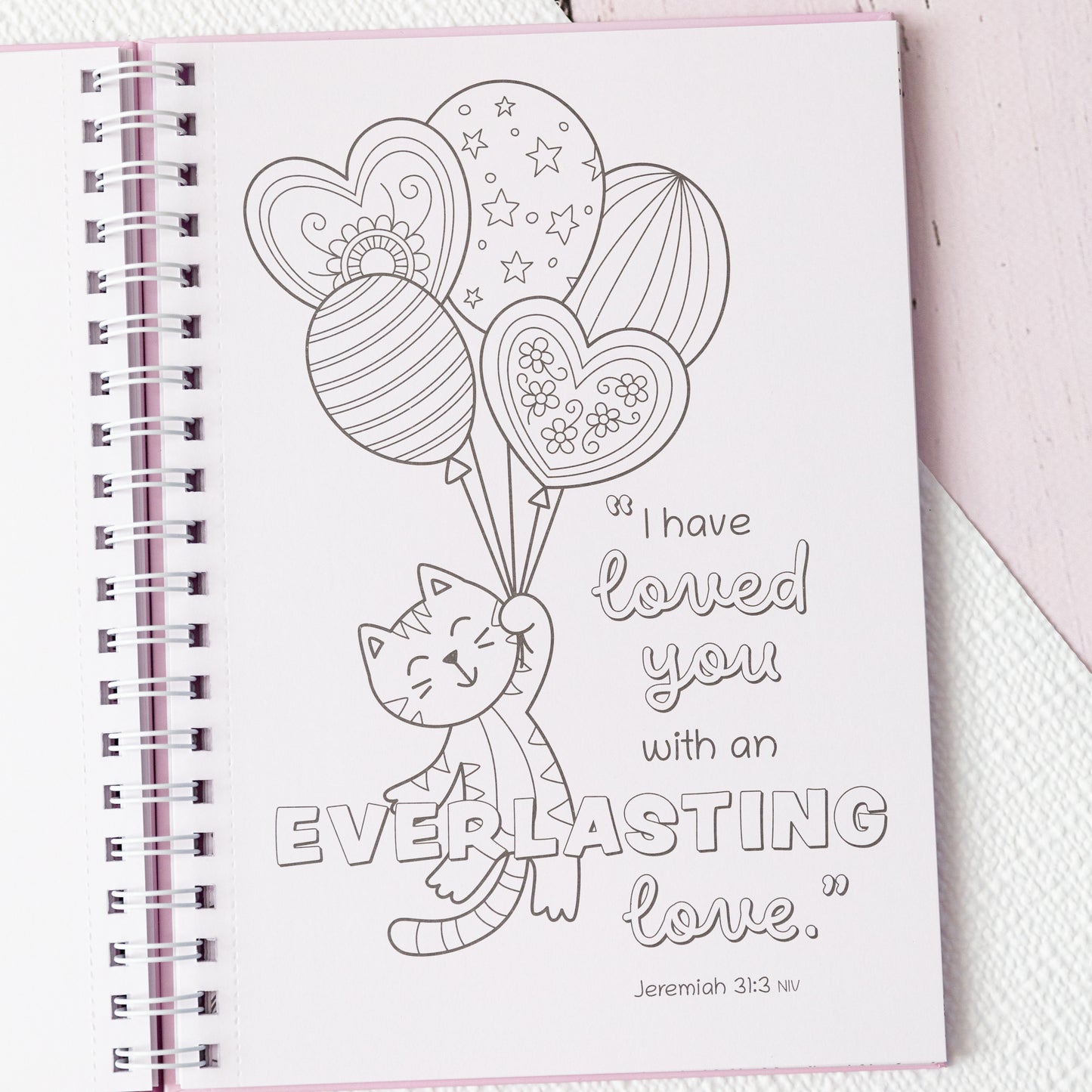 Coloring Book Favorite Bible Verses For Girls, Inspirational Coloring Book, Bible Verses Coloring Book, Wirebound