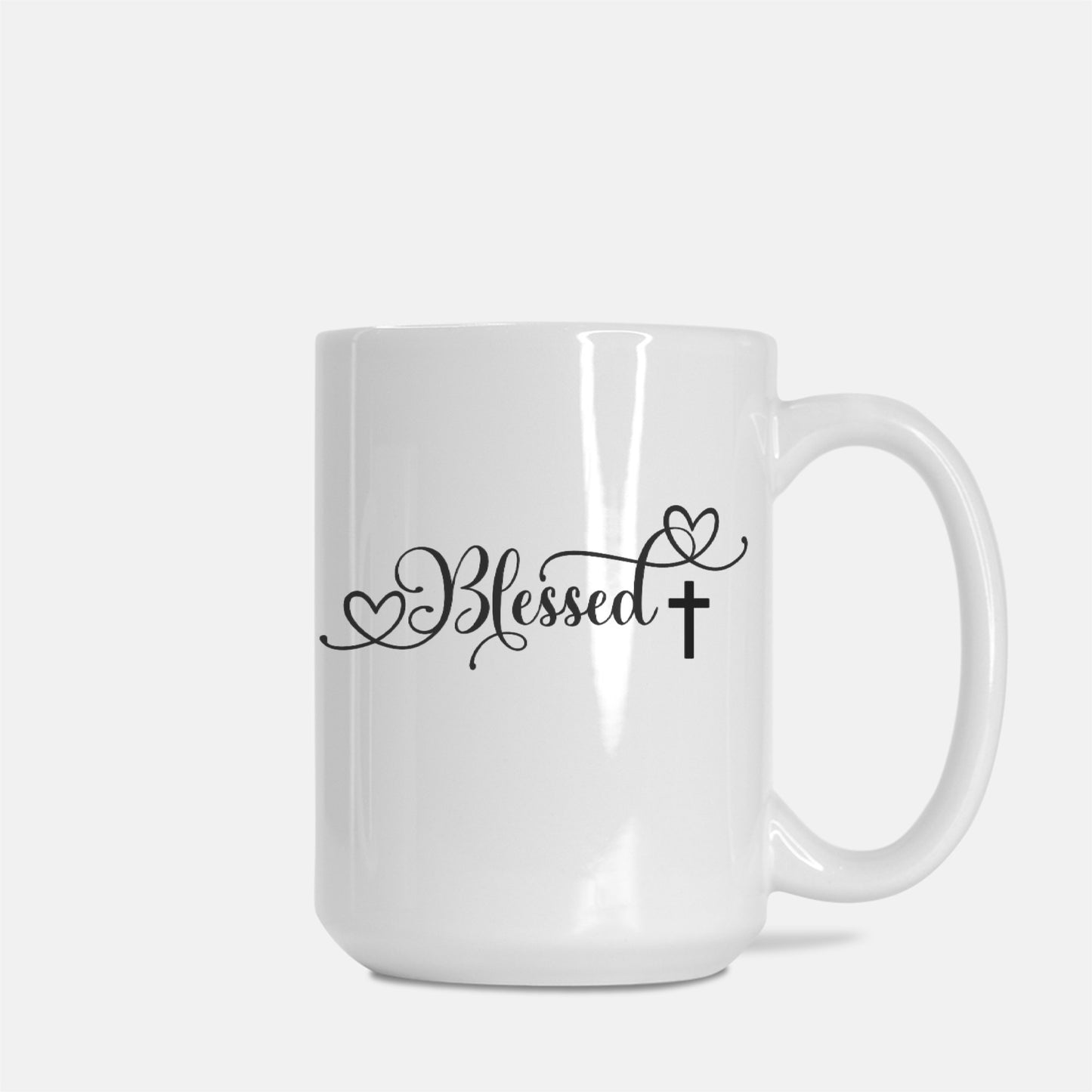 Blessed Mug White Deluxe 15oz.