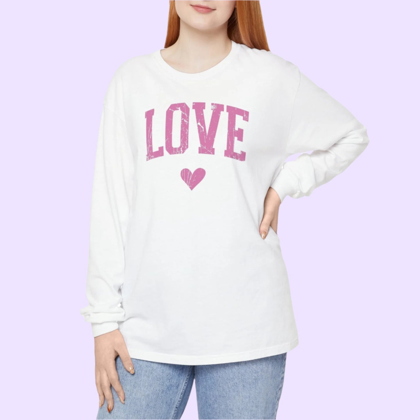 Ladies Love Heart Two-Sided Design Tee