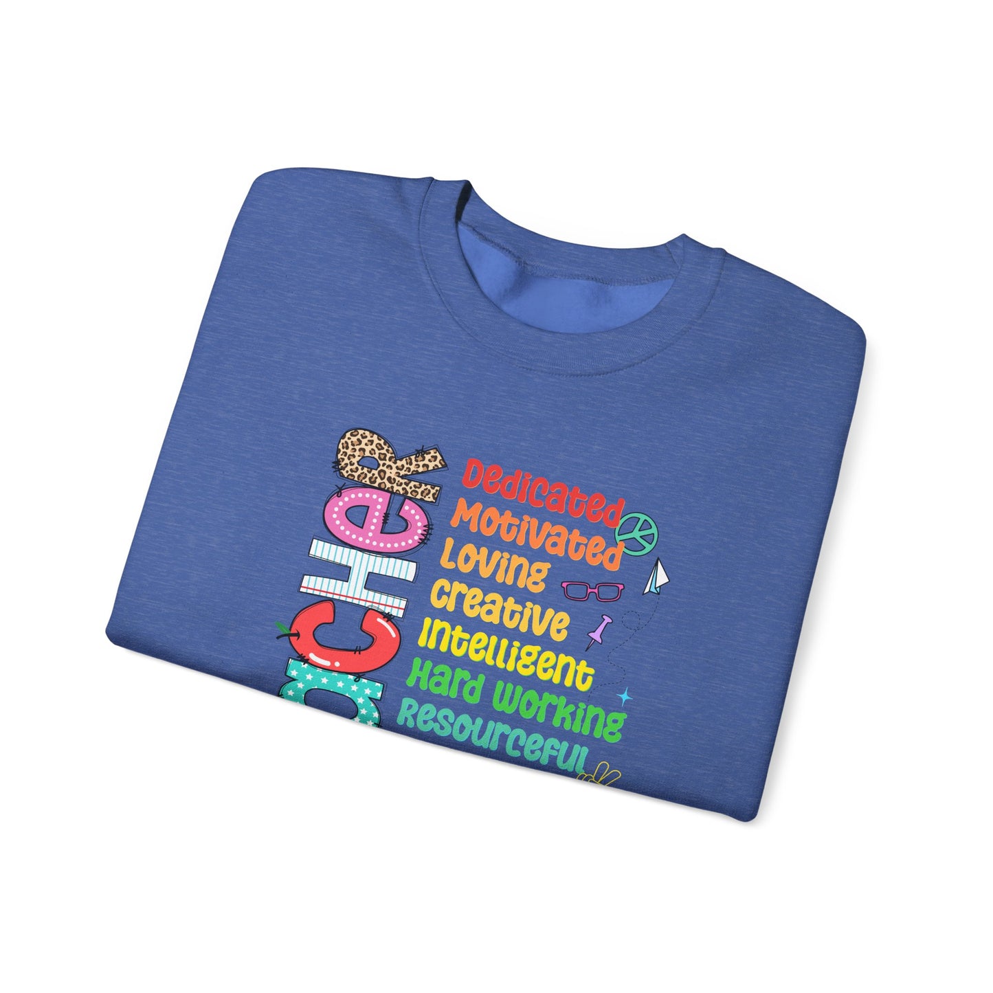 Colorful Cozy Teacher Sweatshirt -