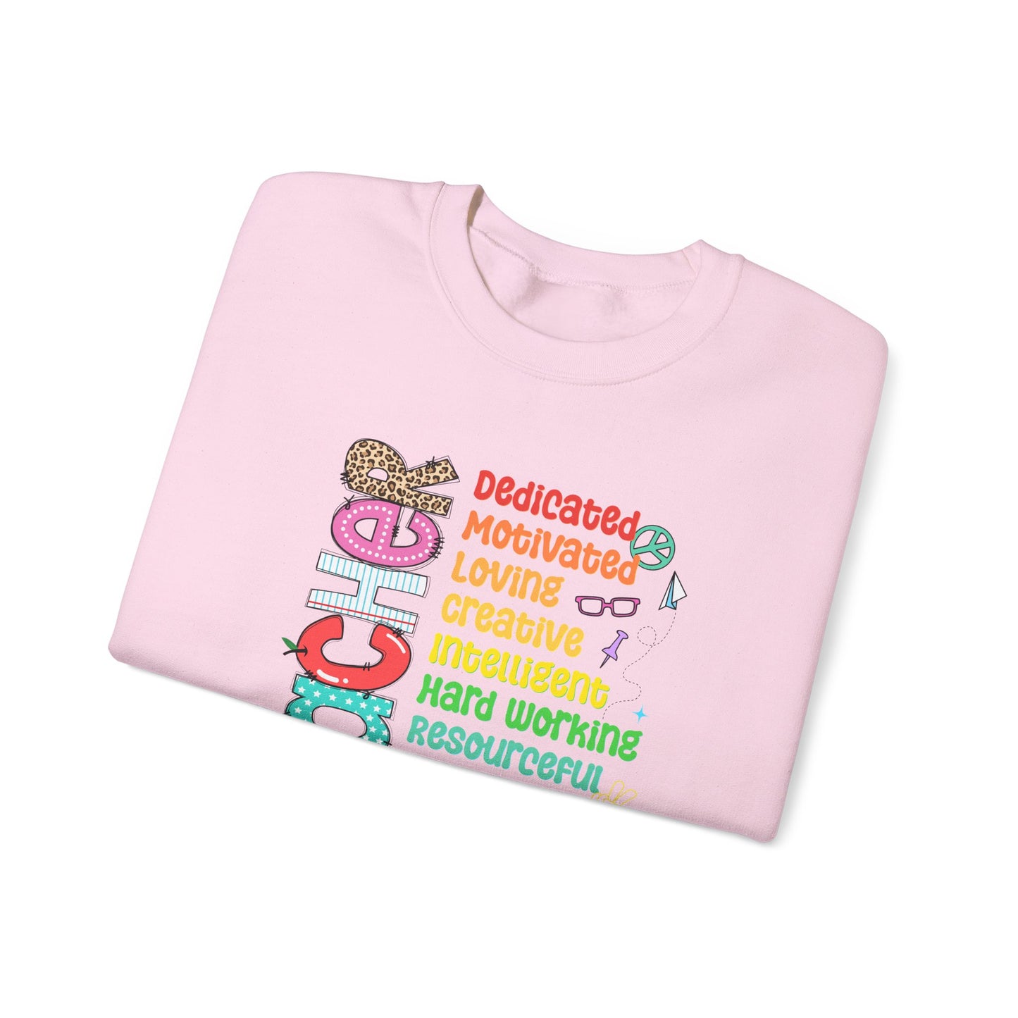 Colorful Cozy Teacher Sweatshirt -