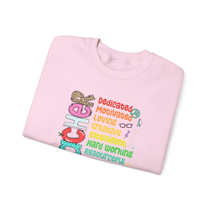Colorful Cozy Teacher Sweatshirt -