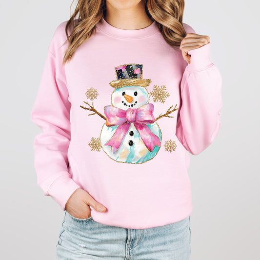 Cozy Snowman Crewneck Sweatshirt  15% OFF