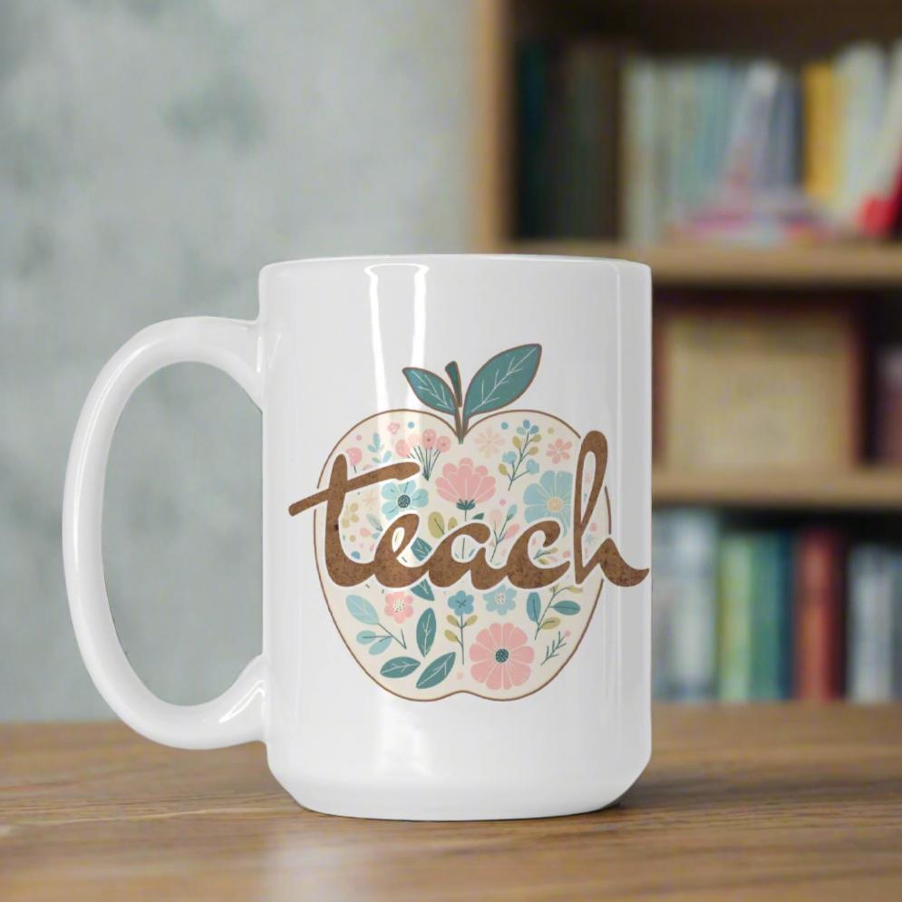 Teach/Apple Deluxe Ceramic Mug 15oz