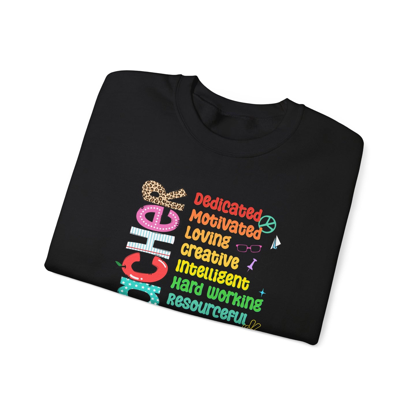 Colorful Cozy Teacher Sweatshirt -