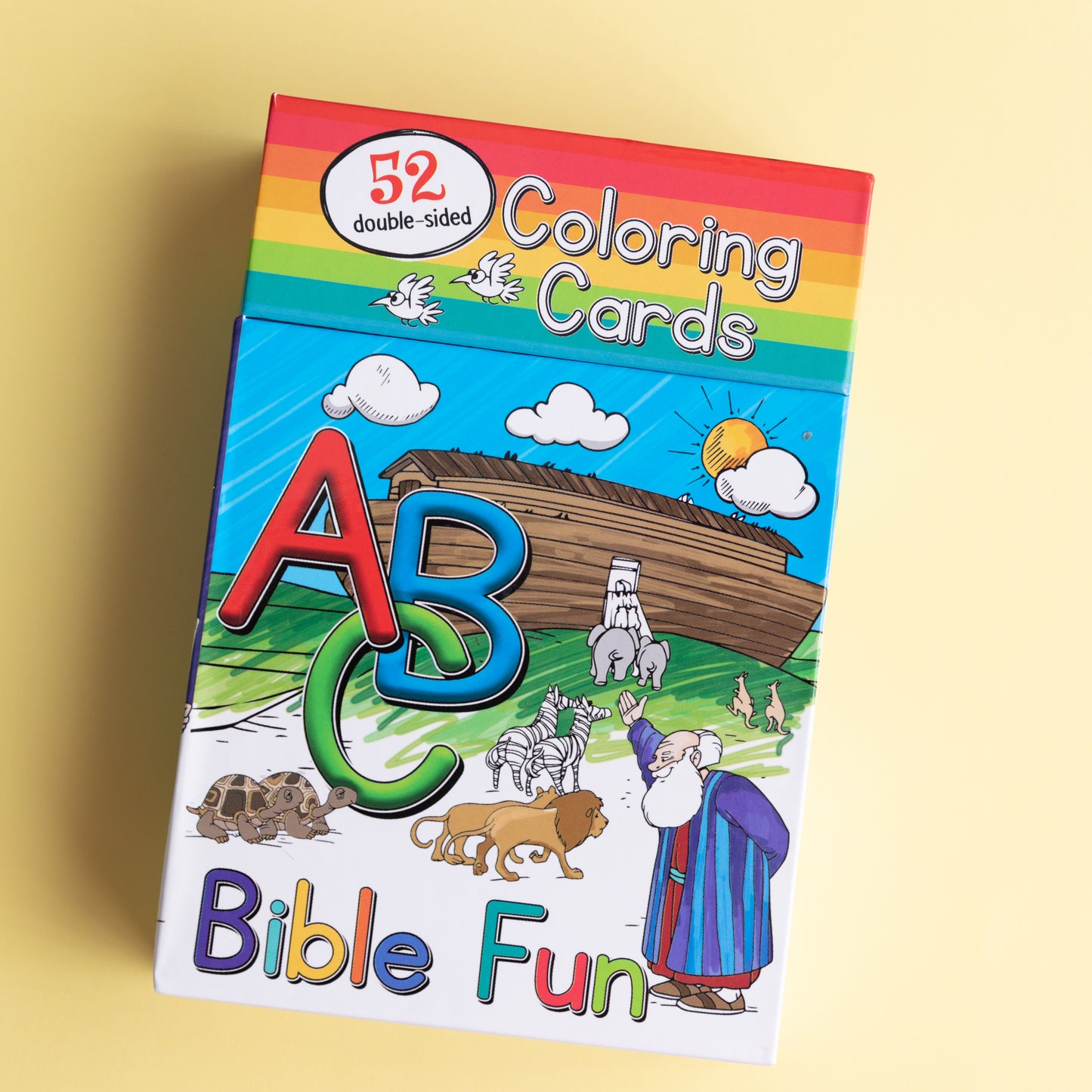 Box of 52 ABC- Bible Fun Alphabet Coloring Cards