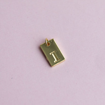18K Gold Filled Initial Charm/Pendant for Necklace/Bracelet Jewelry Making