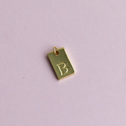 18K Gold Filled Initial Charm/Pendant for Necklace/Bracelet Jewelry Making