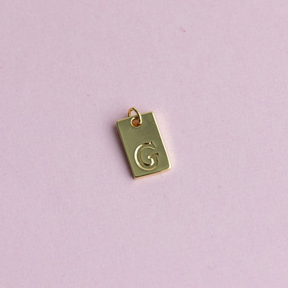 18K Gold Filled Initial Charm/Pendant for Necklace/Bracelet Jewelry Making