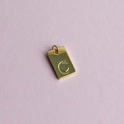 18K Gold Filled Initial Charm/Pendant for Necklace/Bracelet Jewelry Making