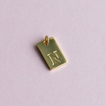 18K Gold Filled Initial Charm/Pendant for Necklace/Bracelet Jewelry Making