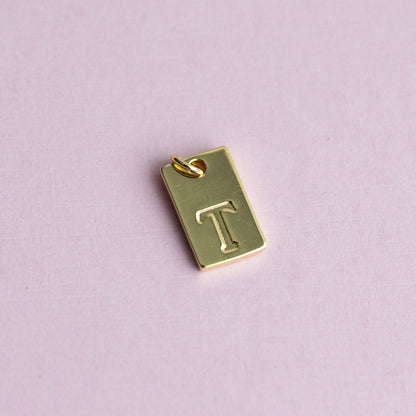 18K Gold Filled Initial Charm/Pendant for Necklace/Bracelet Jewelry Making
