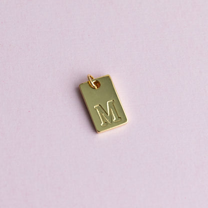18K Gold Filled Initial Charm/Pendant for Necklace/Bracelet Jewelry Making