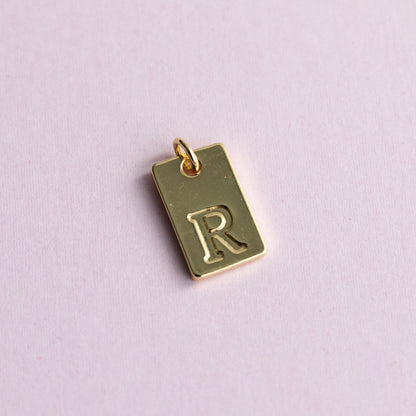 18K Gold Filled Initial Charm/Pendant for Necklace/Bracelet Jewelry Making