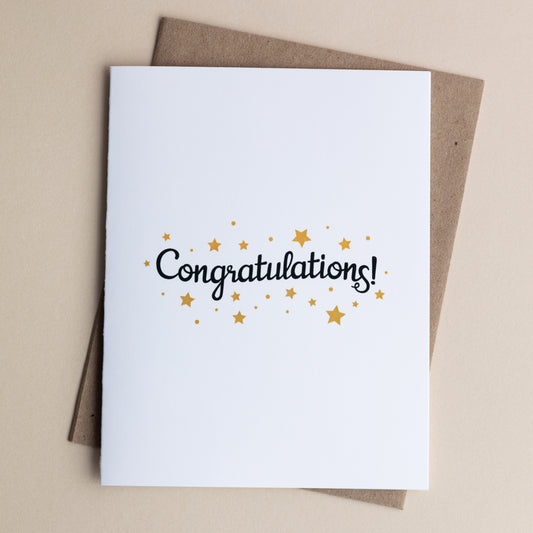Congratulations -  Blank Greeting Card