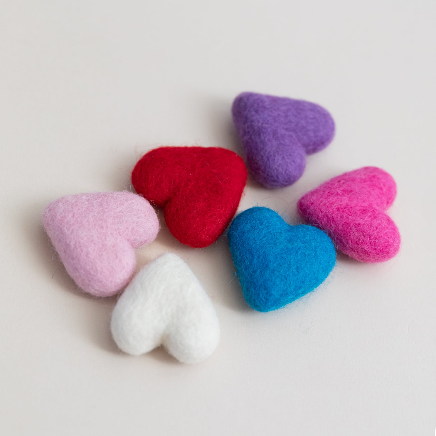 Wool Felted Comfort Hearts