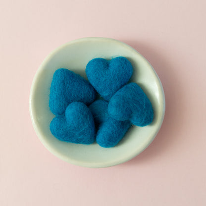 Wool Felted Comfort Hearts