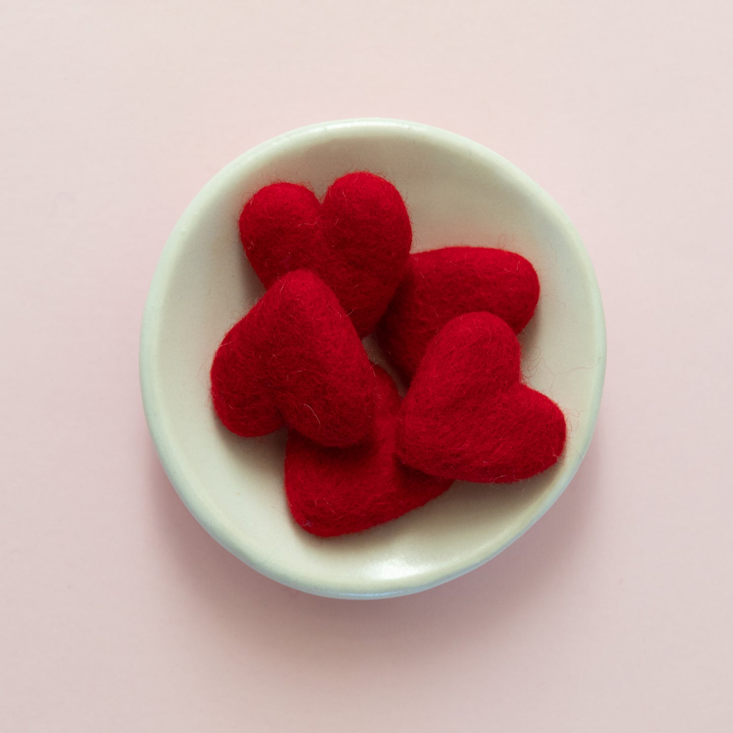 Wool Felted Comfort Hearts