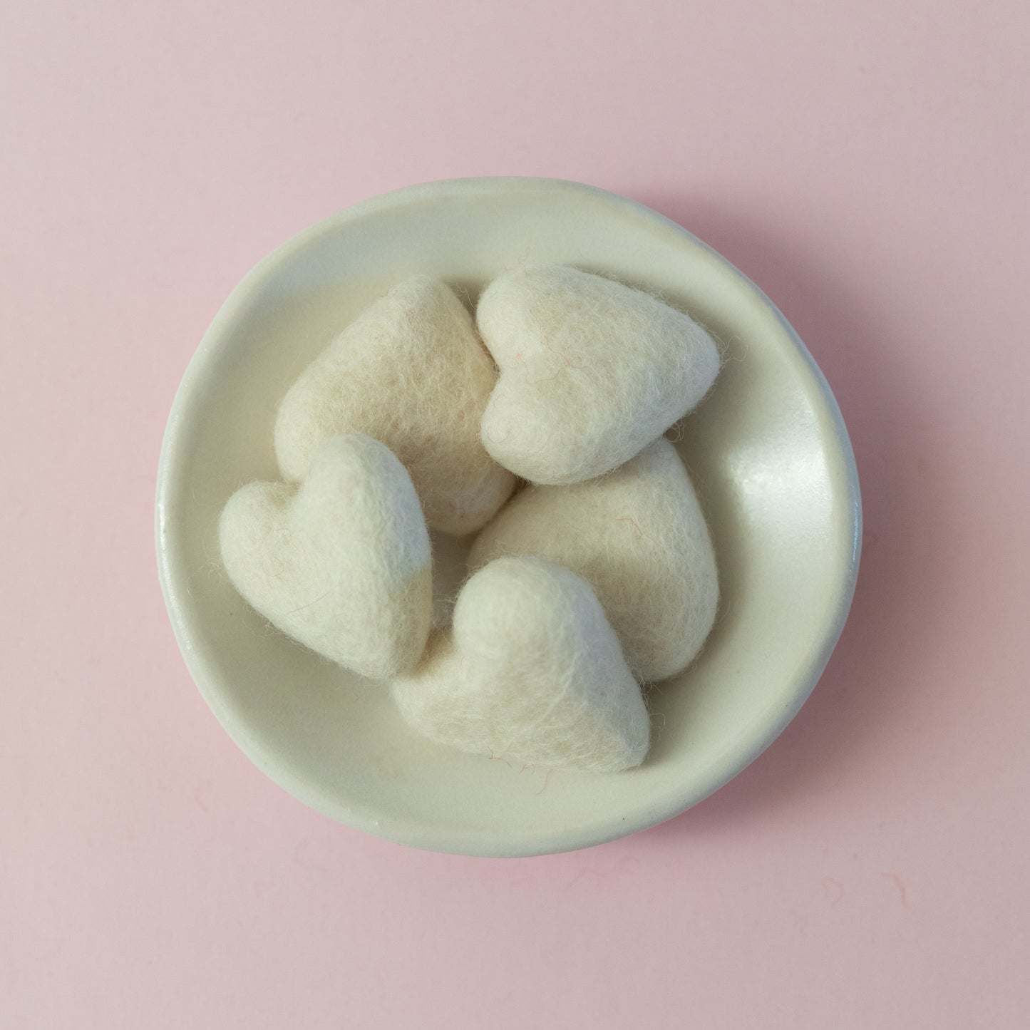 Wool Felted Comfort Hearts