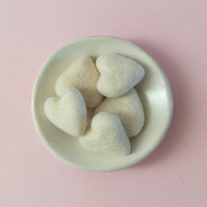 Wool Felted Comfort Hearts