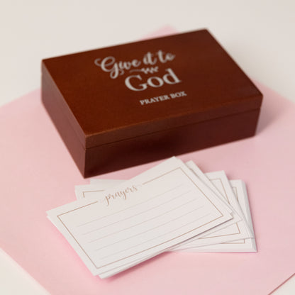 Handcrafted Wooden Prayer Box – Give It to God