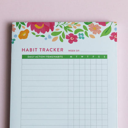 NEW!!  Large Habit Tracker Notepad - 50 Sheets