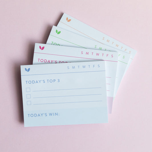 NEW!!  Daily Goals Sticky Notes - 4-Pack