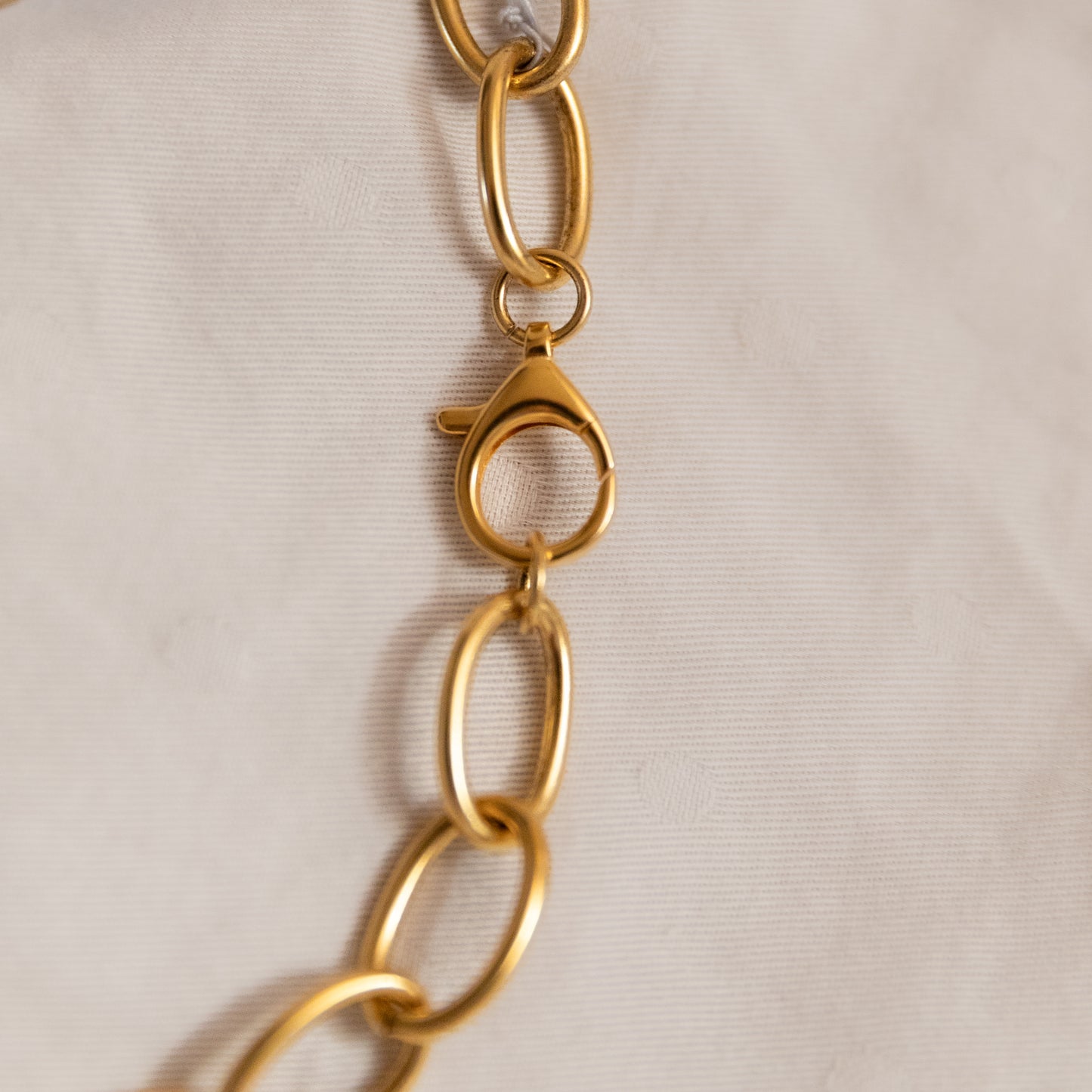 Big Love Gold Chain Necklace | Oversized Heart Pendant | 17" Handmade Statement Necklace