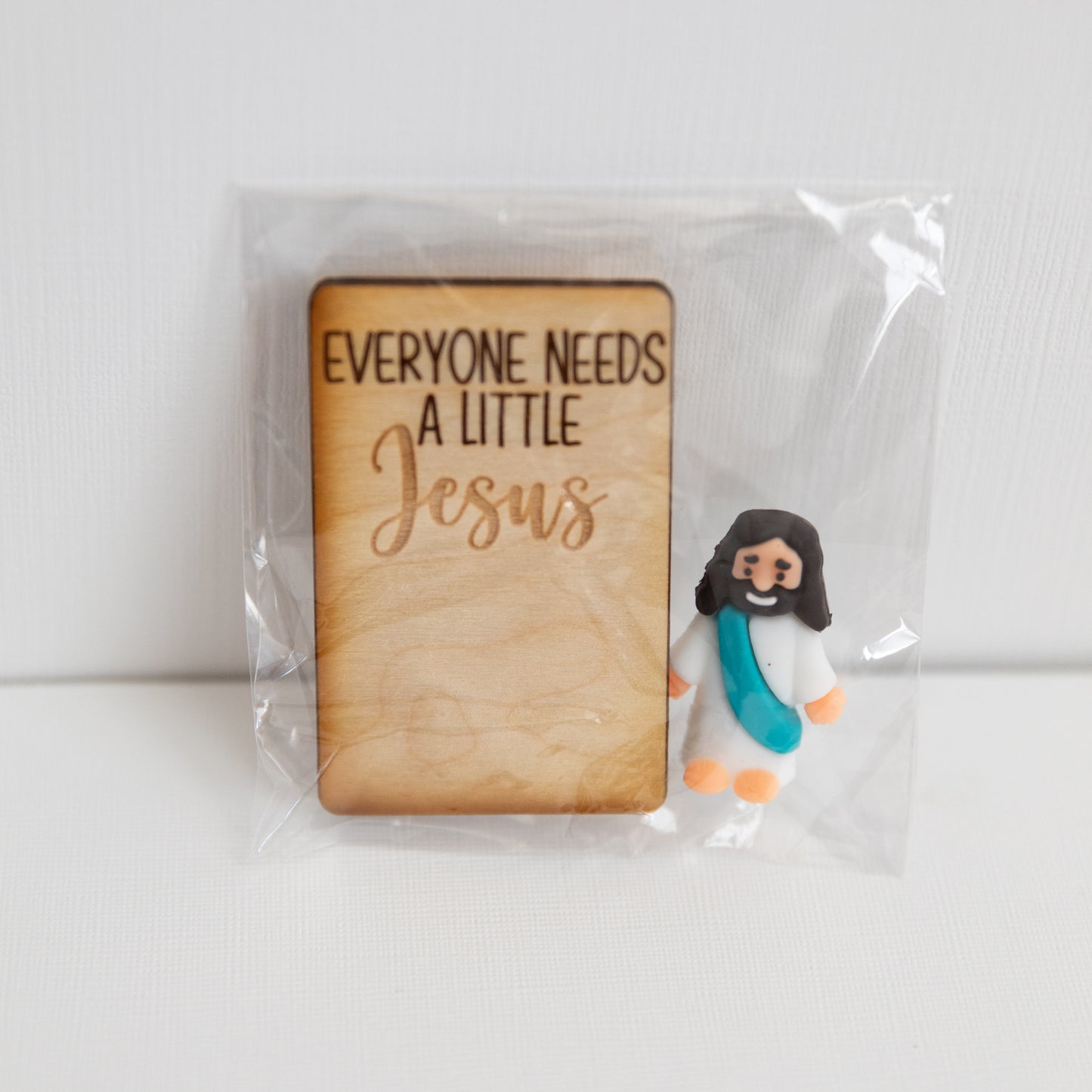 A Little Jesus – Mini Faith Figurine & Engraved Card Gift Set