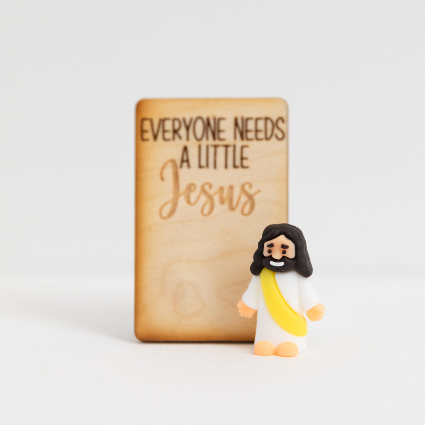 A Little Jesus – Mini Faith Figurine & Engraved Card Gift Set